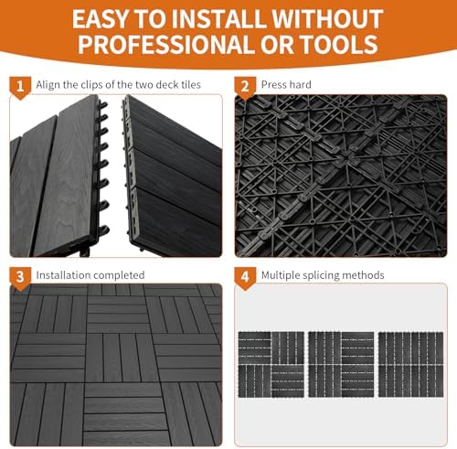 Polymer Interlocking Composite Deck Tiles Outdoor - Image 3