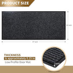 Yimobra Front Door Mat Outdoor Indoor 47x24, Waterproof Doormat - Image 2