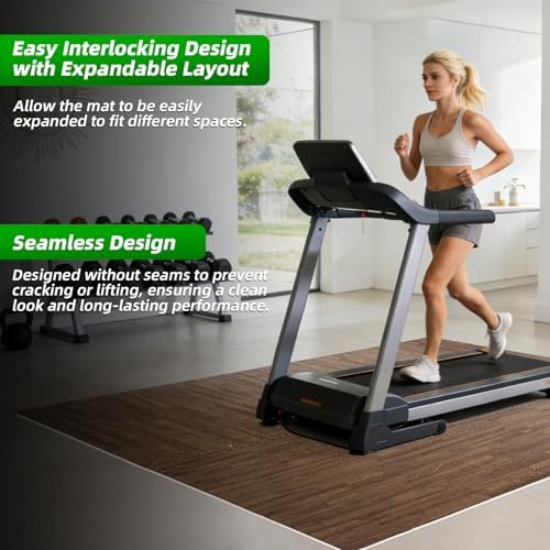 Art3d 12-Pack 24"x24" EVA Interlocking Exercise Mats, 48 Sq.Ft, Dark Walnut - Image 5