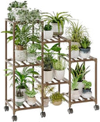 Bamworld Plant Stand with Wheels by Bamworld