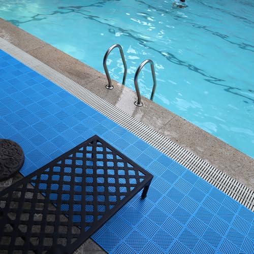 18 Pack Modular Interlocking Floor Tiles Anti-Slip Drainage Mat - Image 3