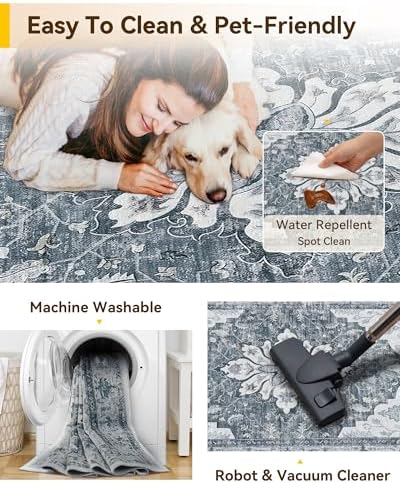 RELEANY Washable Area Rug - Image 6