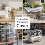 Custom Fit Clear PVC Dust Cover, Made to Measure Size - Image 2