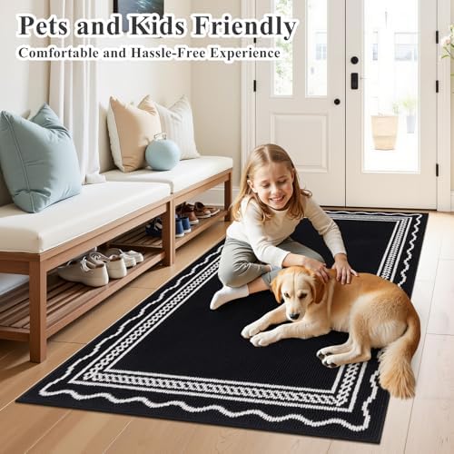 Ileading Indoor Door Mat 3x5ft, Absorbent Dog Muddy Paws Mats, Low-Profile - Image 2