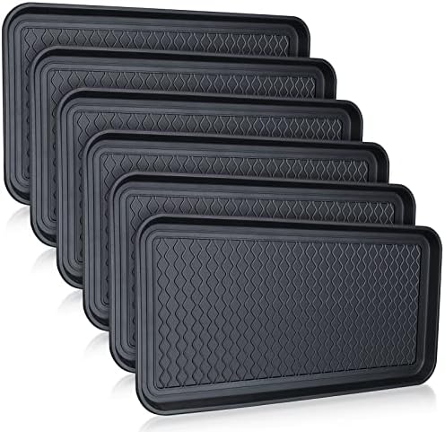 6 Pcs PET Boot Tray Waterproof Shoe Mat Tray by Yinkin