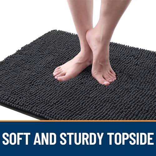 OLANLY Dog Door Mat for Muddy Paws 54x24, Super Absorbent Chenille Mud Mat - Image 4