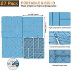 Goovilla Plastic Interlocking Deck Tiles, 27 Pack 12"x12" - Image 3