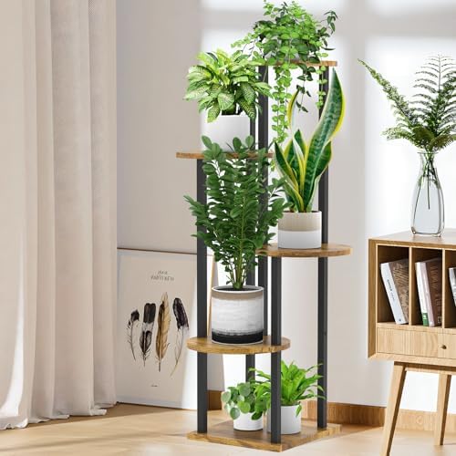 5 Tier Plant Stand Indoor Corner Tall Shelf - Image 5