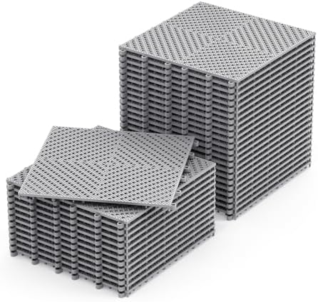 Jocoevol 36-Pcs Interlocking Tile, Indoor/Outdoor Drainage Interlocking Floor by JOCOEVOL