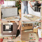 SATINIOR 3 Pcs Nutcracker Christmas Kitchen Rugs and Mats Set Non Slip - Image 5