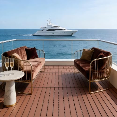 Interlocking Deck Tiles, Plastic Patio Flooring, 22 Pack, All-Weather Plastic - Image 6