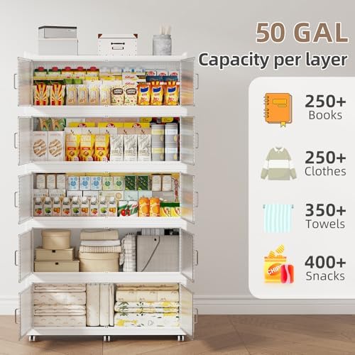 SAILUN 400Gal Extra Large Stackable Storage Bins - Image 2