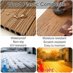 Heavy-duty Patio Decking 84×84cm WPC Deck Tiles Outdoor - Image 2