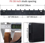 WEBI Coat Rack Wall Mount, 38 9/16" Long, 10 Tri Hooks - Image 3