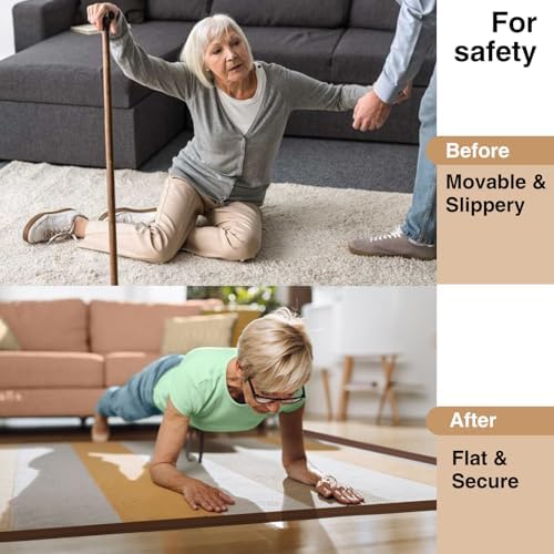 Carpet Edge Trim Binding Rug Protector Thin Rugs Deep Brown 10FT - Image 2