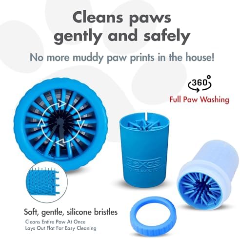 Dexas Small Dog Paw Cleaner, Pro Blue, Paw Washer - Image 2