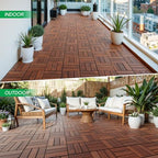 IDZO Interlocking Acacia Deck Tiles 9.6 SQFT - Image 7