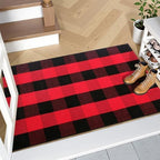 OLANLY Fall Door Mat, Buffalo Plaid Rug - Image 7