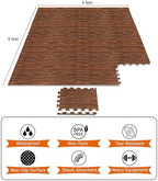 Sorbus Wood Grain Foam Floor Tiles - Image 4