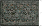 Dark Green Washable Entry Rug - Image 2