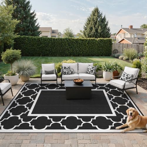 GENIMO Outdoor Rug, Waterproof Plastic Rugs - Image 2