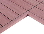 NewTechWood 1/12 ft. x 1 ft. Quick Deck Composite Deck Tile Inside Corner Trim by NewTechWood