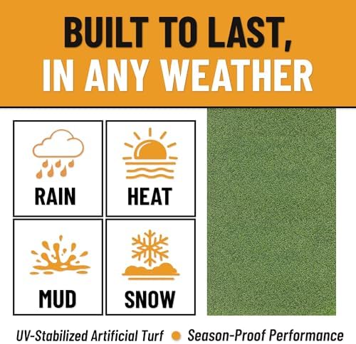 Ottomanson Artificial Turf for Backyard, Training & Outdoor Use 78" x 22' - Image 5