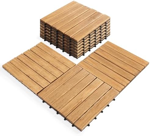 Interlocking Deck Tiles, Natural Color by AN68-Home-Clicknow