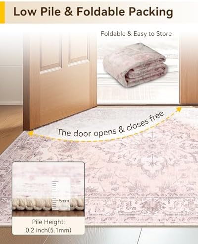 RELEANY Washable Area Rug, Small 2'x4' - Image 4
