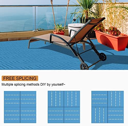 Goovilla Plastic Interlocking Deck Tiles, 36 Pack - Image 5