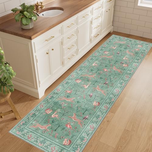 DUKINO 2x6 Runner Rug, Washable Animal Kitchen Rugs Non Slip - Image 4