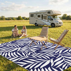 Smiry Outdoor Rug 5x8 ft Waterproof Reversible Leaf Mat - Image 2