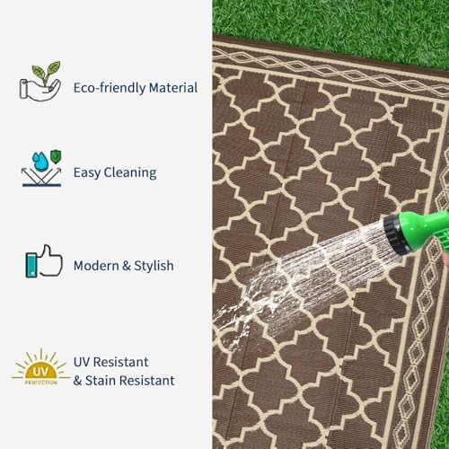 Waterproof 10'x 14' Outdoor Rug - Image 4