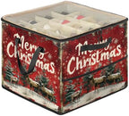 Merry Christmas Fabric Shoe Organizer by Mintoprints
