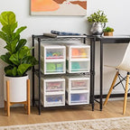 IRIS USA 8-Pack, 6 Qt. Small Stacking Drawer Storage Organizer - Image 5