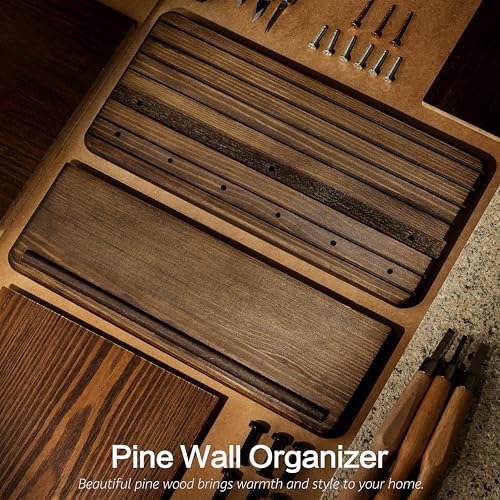 Rebee Vision Pine Wood Key Holder Wall Mount - Image 6