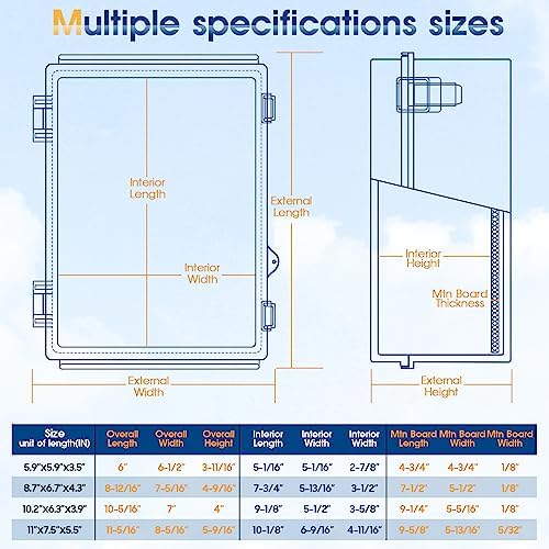 Waterproof Outdoor Project ABS Plastic Junction Box IP67 Weatherproof Dustproof - Image 5