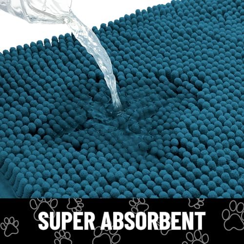 Smiry Dog Door Mat for Muddy Paws, Absorbent Non Slip Dirt Trapper - Image 5