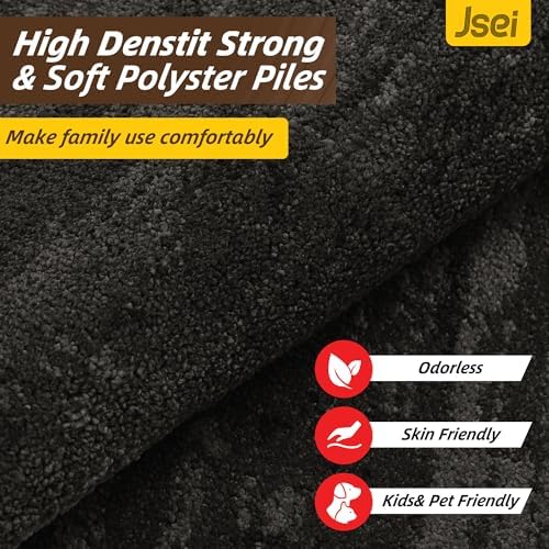 JSEI Dirt Trapper Door Mat 24"x36", Non-Slip Doormat, Dark Gray - Image 6