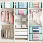 90L Large Storage Bags, 6 Pack Clothes Storage Bins Closet Organizers - Image 5