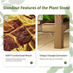 GENTINGBRO Plant Stand Indoor Outdoor 63" Tall Plant Shelf - Image 5