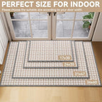 YDKGL Front Door Mat Indoor Non Slip Entry Mat Extra Large Gray 36"x60" - Image 2