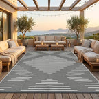 Garvee 10x14 Outdoor Rugs Waterproof by Garvee