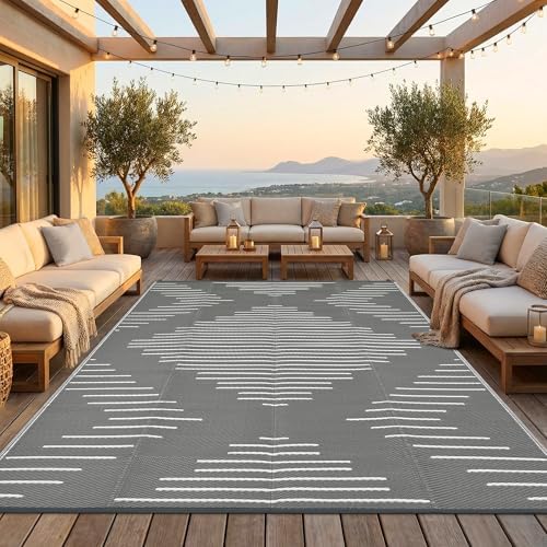 Garvee 10x14 Outdoor Rugs Waterproof by Garvee
