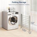 Whitmor Spacemaker Folding Drying Rack, Indoor Clothes Organizer - Image 6