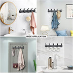 Coat Rack Wall Mounted, 5 Coat Hooks - Image 4