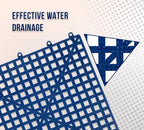 12 Pack 12"x12" 1/2" Thick Non Slip Interlocking Self Drainage Tiles - Image 3