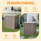 Outdoor Storage Box, 70 Gallon Waterproof Resin Patio Deck Box - Image 2