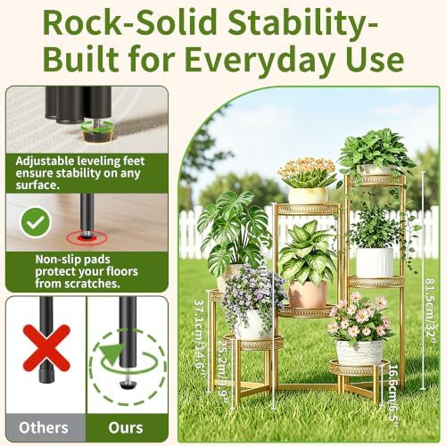 Plant Stand Indoor, 7 Tier Large Plant Stand - Image 3