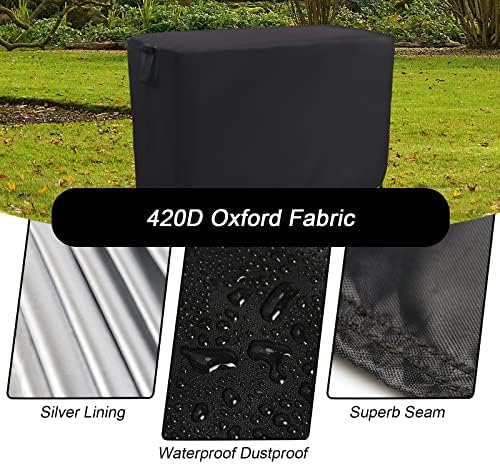 Kingling Outdoor Table Cover for Outdoor Bar Table 78''L x 36''W x 43''H - Image 4